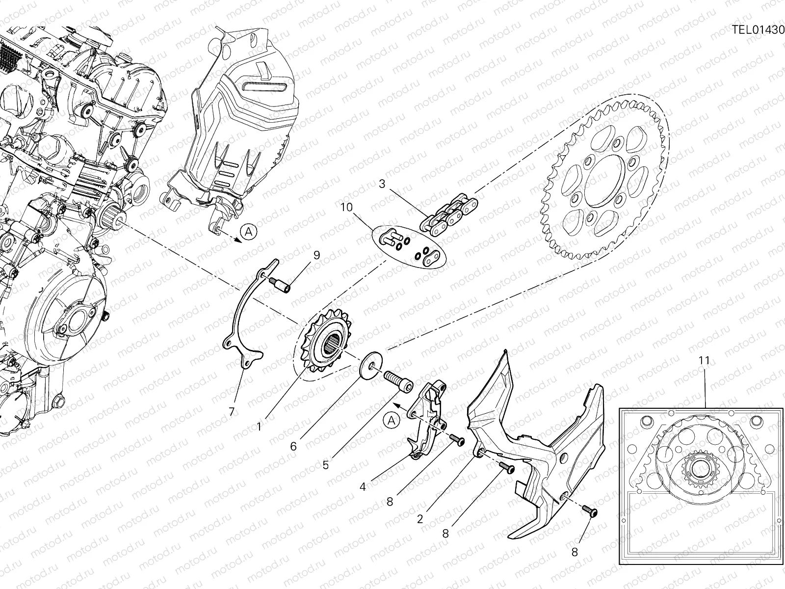 FRONT SPROCKET - CHAIN