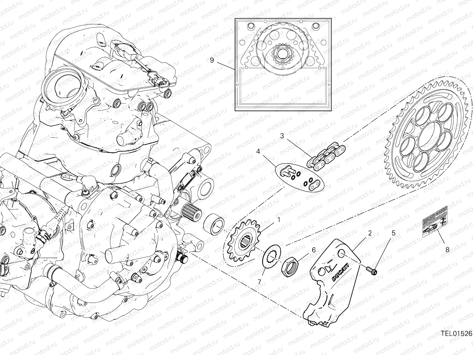 FRONT SPROCKET - CHAIN