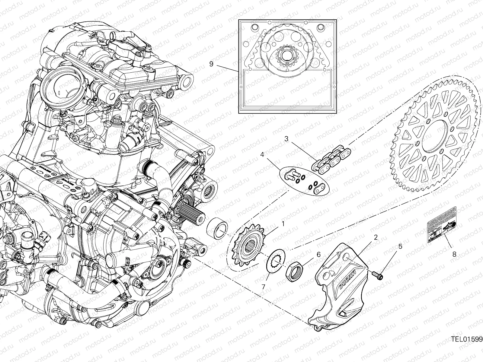 FRONT SPROCKET - CHAIN