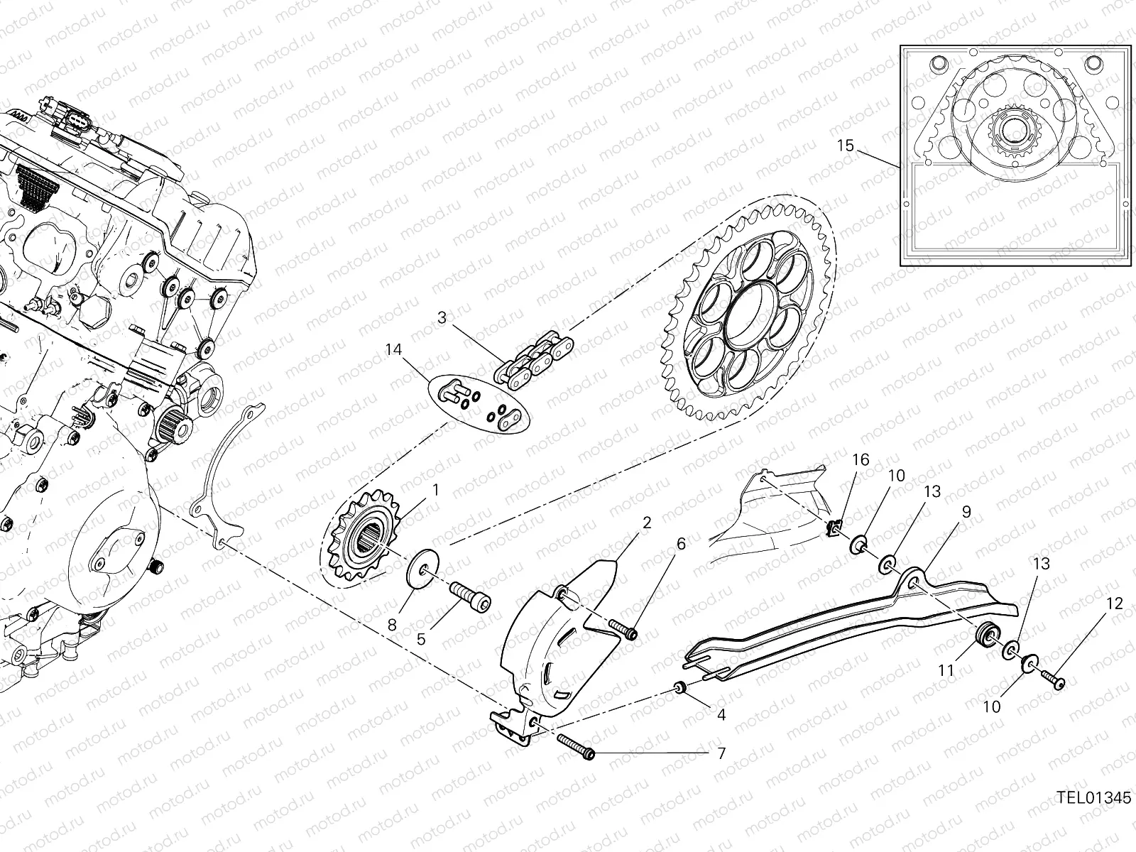 FRONT SPROCKET - CHAIN [MOD:SFV4 S]