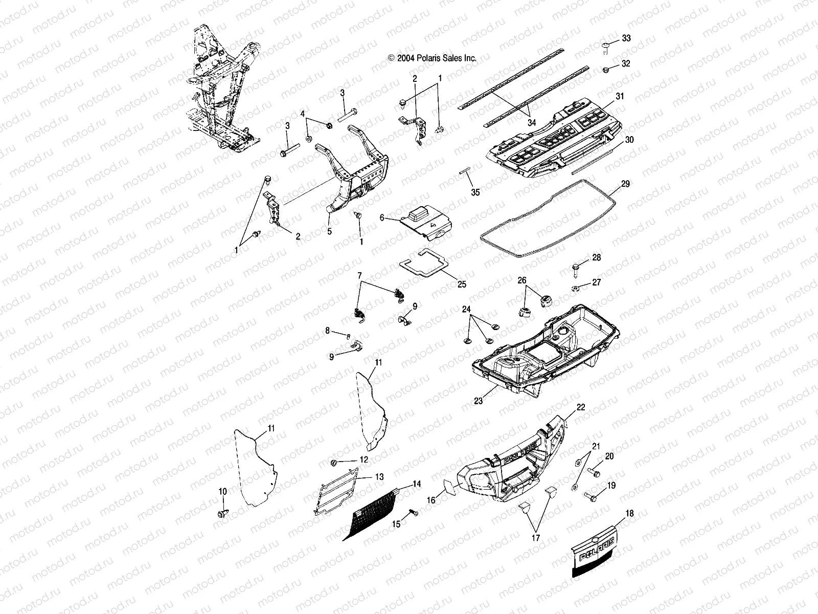FRONT STORAGE and BUMPER MOUNTING - A05MH59AK/AN (4994199419A07) | FRONT STORAGE and BUMPER MOUNTING - A05MH59AK/AN (4994199419A07)
