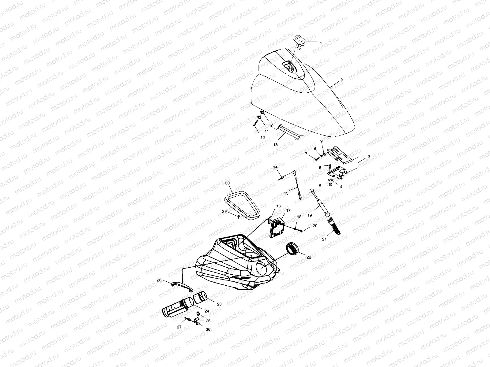 FRONT STORAGE COMPARTMENT - B995094 (4951485148A010) | FRONT STORAGE COMPARTMENT - B995094 (4951485148A010)