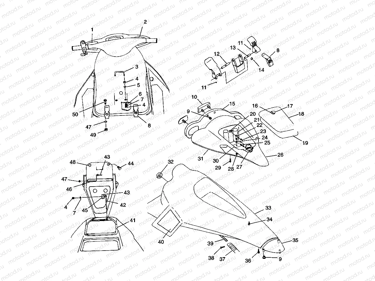 FRONT STORAGE COMPARTMENT HURRICANE B964466 and Intl. HURRICANE I964466 (4935733573A007) | FRONT STORAGE COMPARTMENT HURRICANE B964466 and Intl. HURRICANE I964466 (4935733573A007)