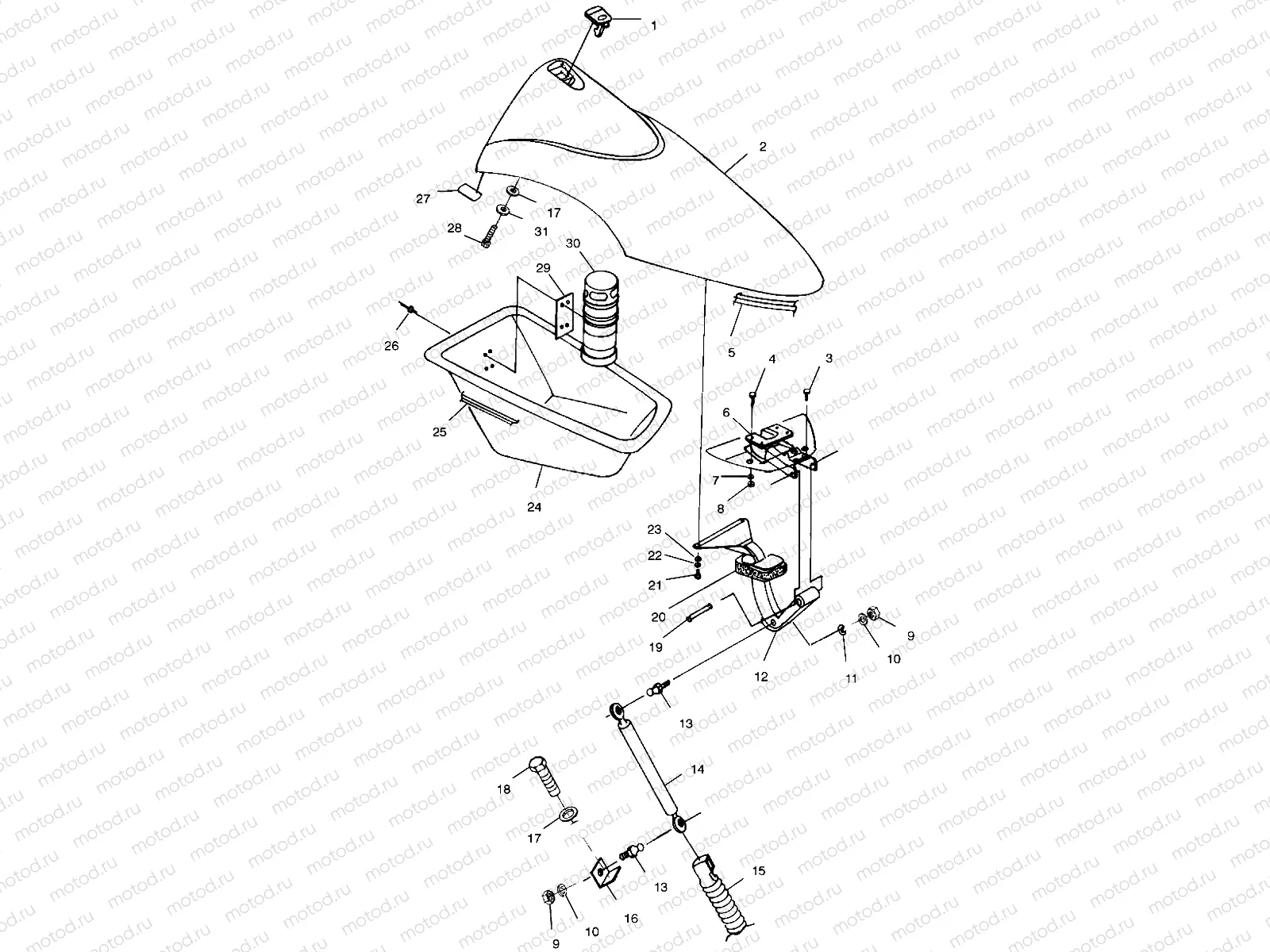FRONT STORAGE COMPARTMENT - I994673 (4951335133a009) | FRONT STORAGE COMPARTMENT - I994673 (4951335133a009)