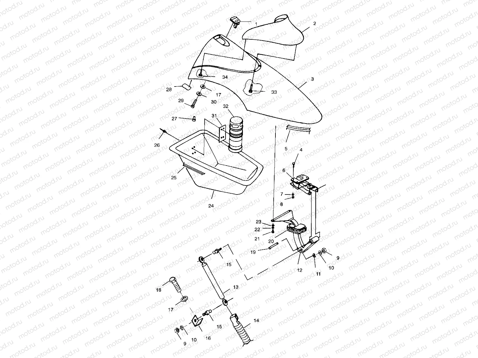 FRONT STORAGE COMPARTMENT - I994690 (4951365136a008) | FRONT STORAGE COMPARTMENT - I994690 (4951365136a008)
