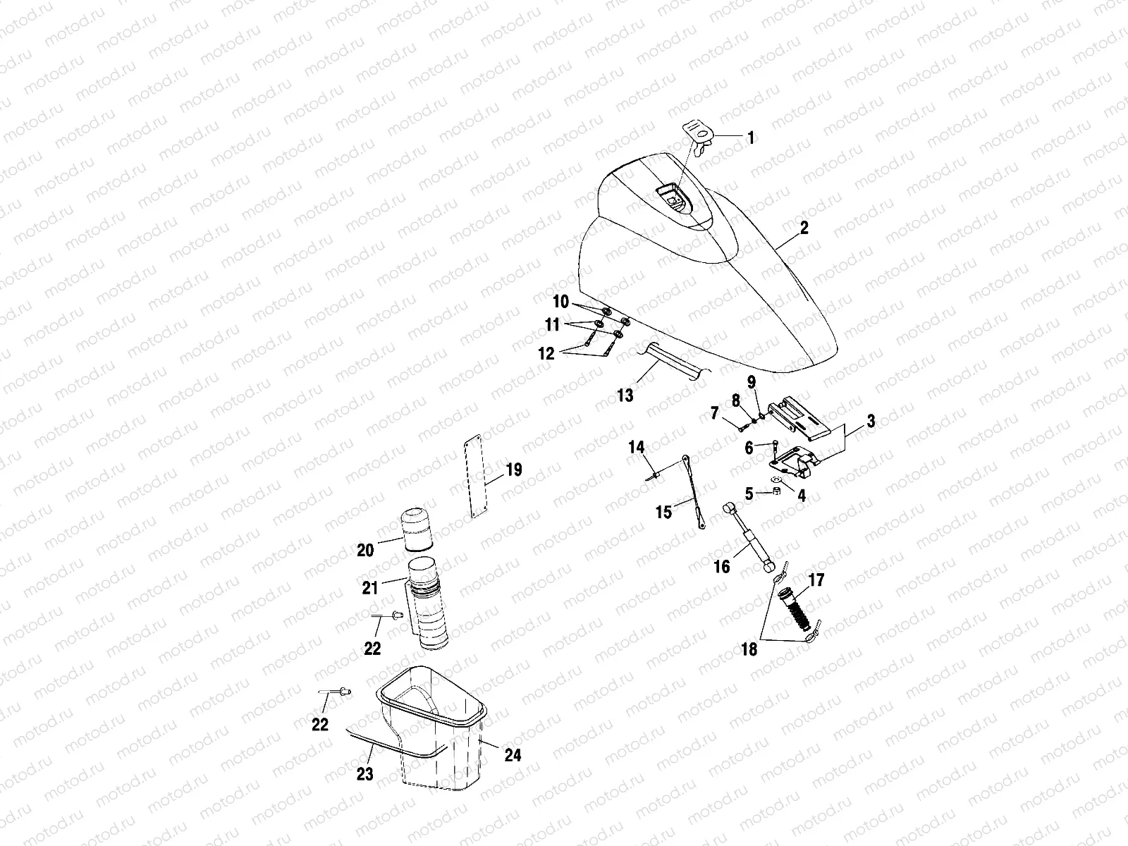 FRONT STORAGE COMPARTMENT - W005197D (4955815581A009) | FRONT STORAGE COMPARTMENT - W005197D (4955815581A009)