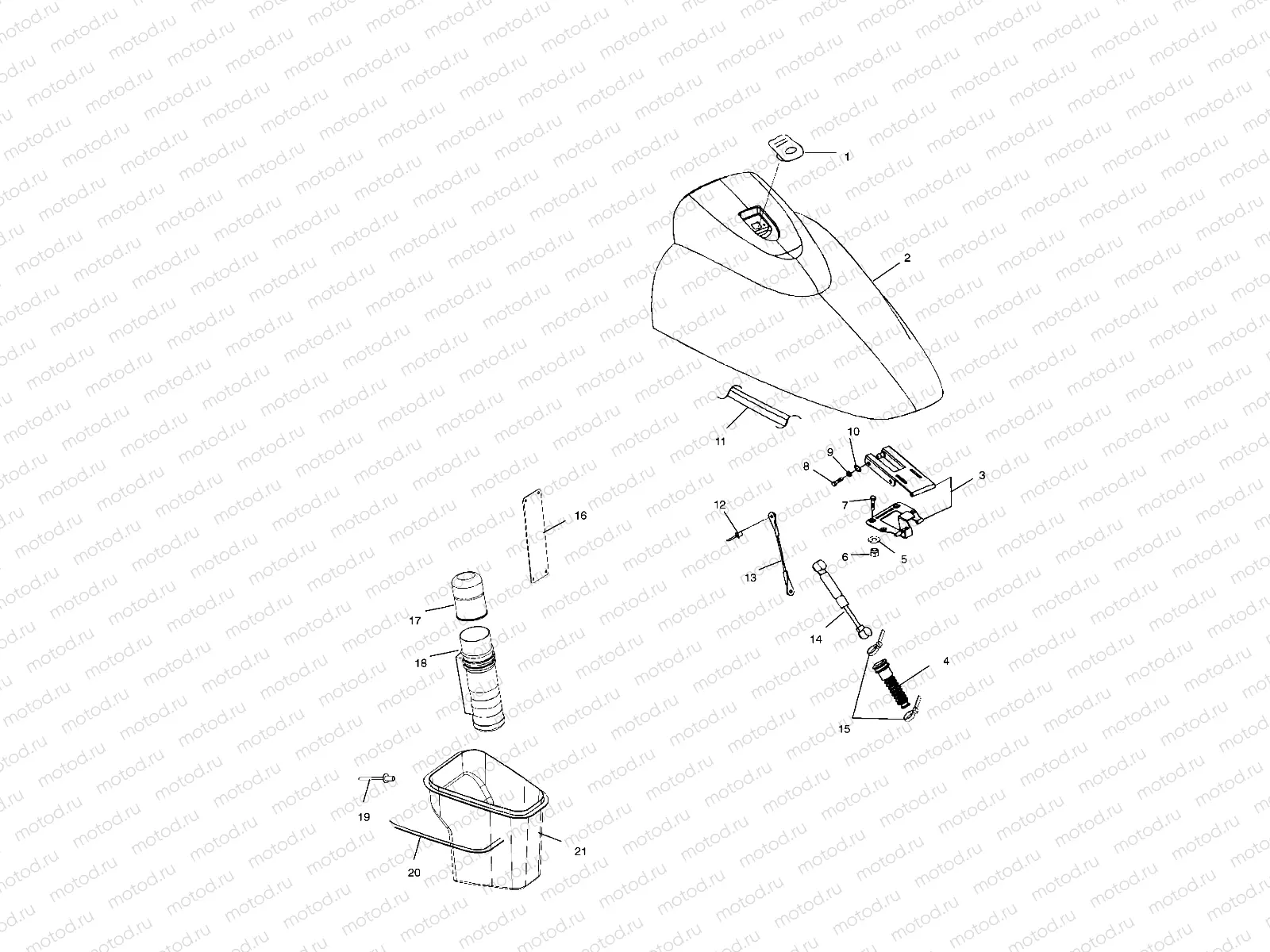 FRONT STORAGE COMPARTMENT - W025198C/D/I (4971357135A07) | FRONT STORAGE COMPARTMENT - W025198C/D/I (4971357135A07)