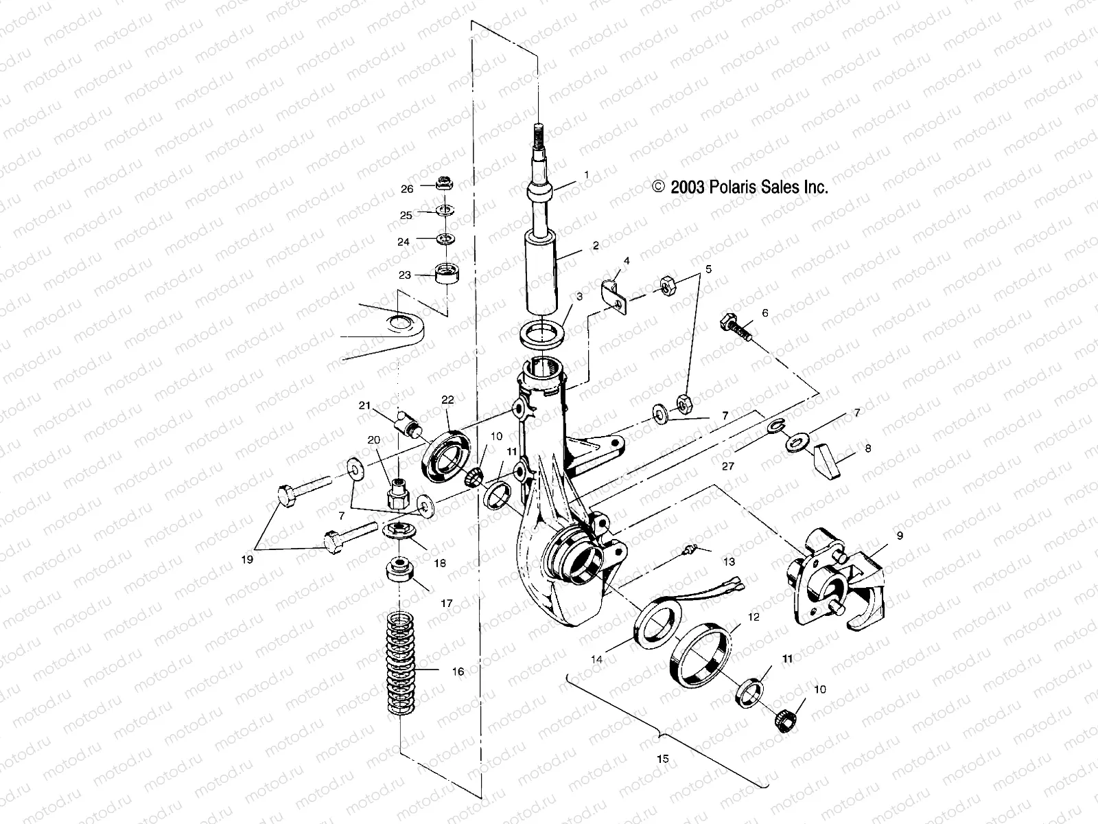 FRONT STRUT - A00AG25CA (4954865486B001) | FRONT STRUT - A00AG25CA (4954865486B001)