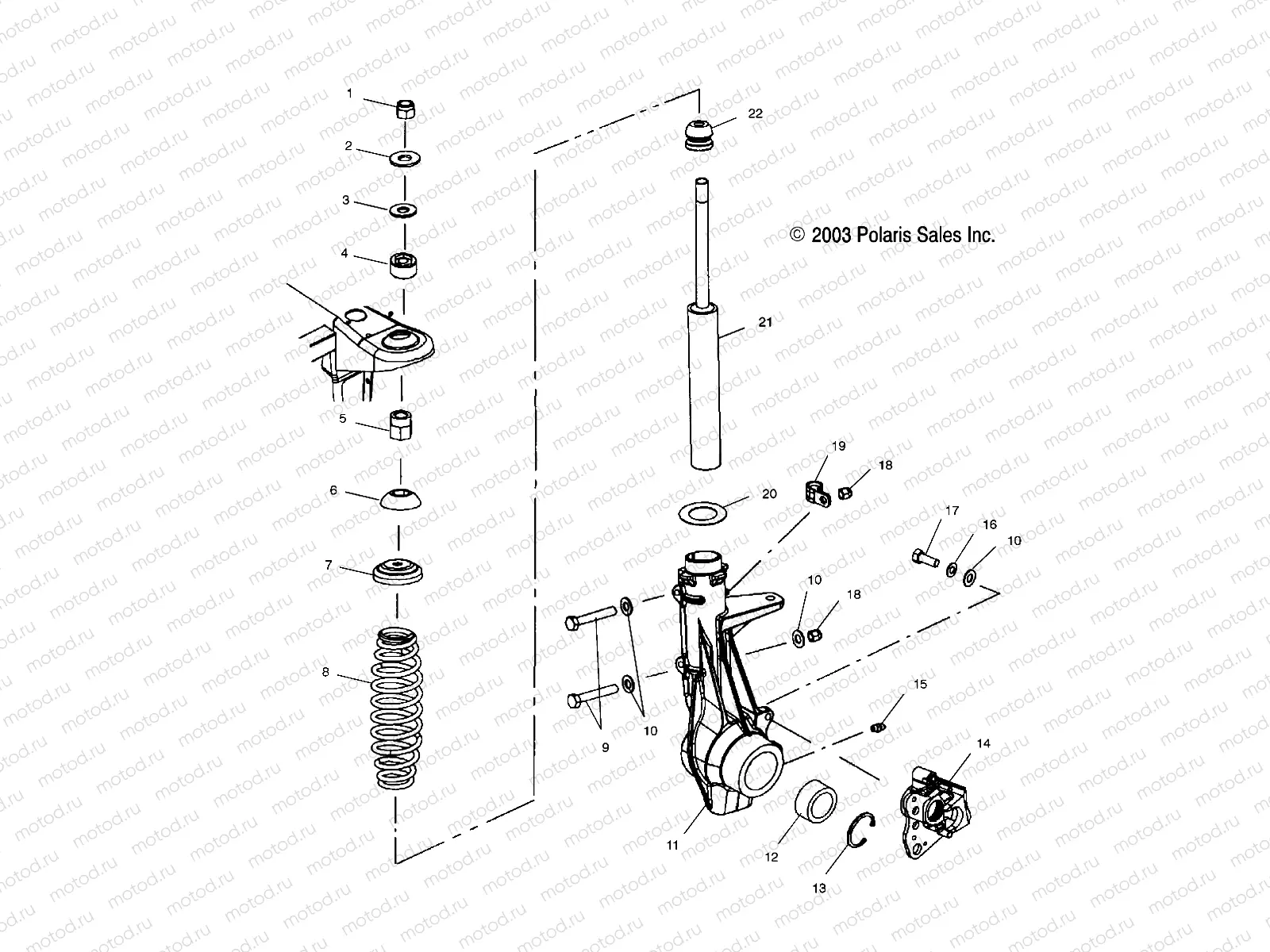 FRONT STRUT - A04CD32AA/AB/AC/FB (4964026402B007) | FRONT STRUT - A04CD32AA/AB/AC/FB (4964026402B007)