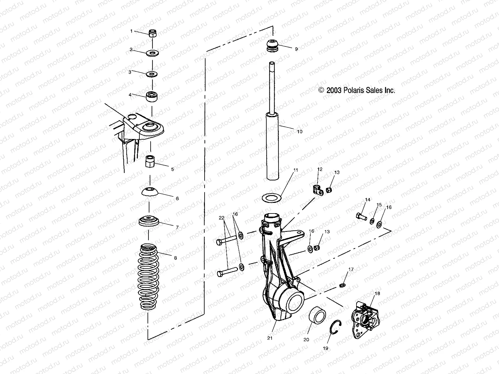 FRONT STRUT - A04RB63AA (4987918791B07) | FRONT STRUT - A04RB63AA (4987918791B07)