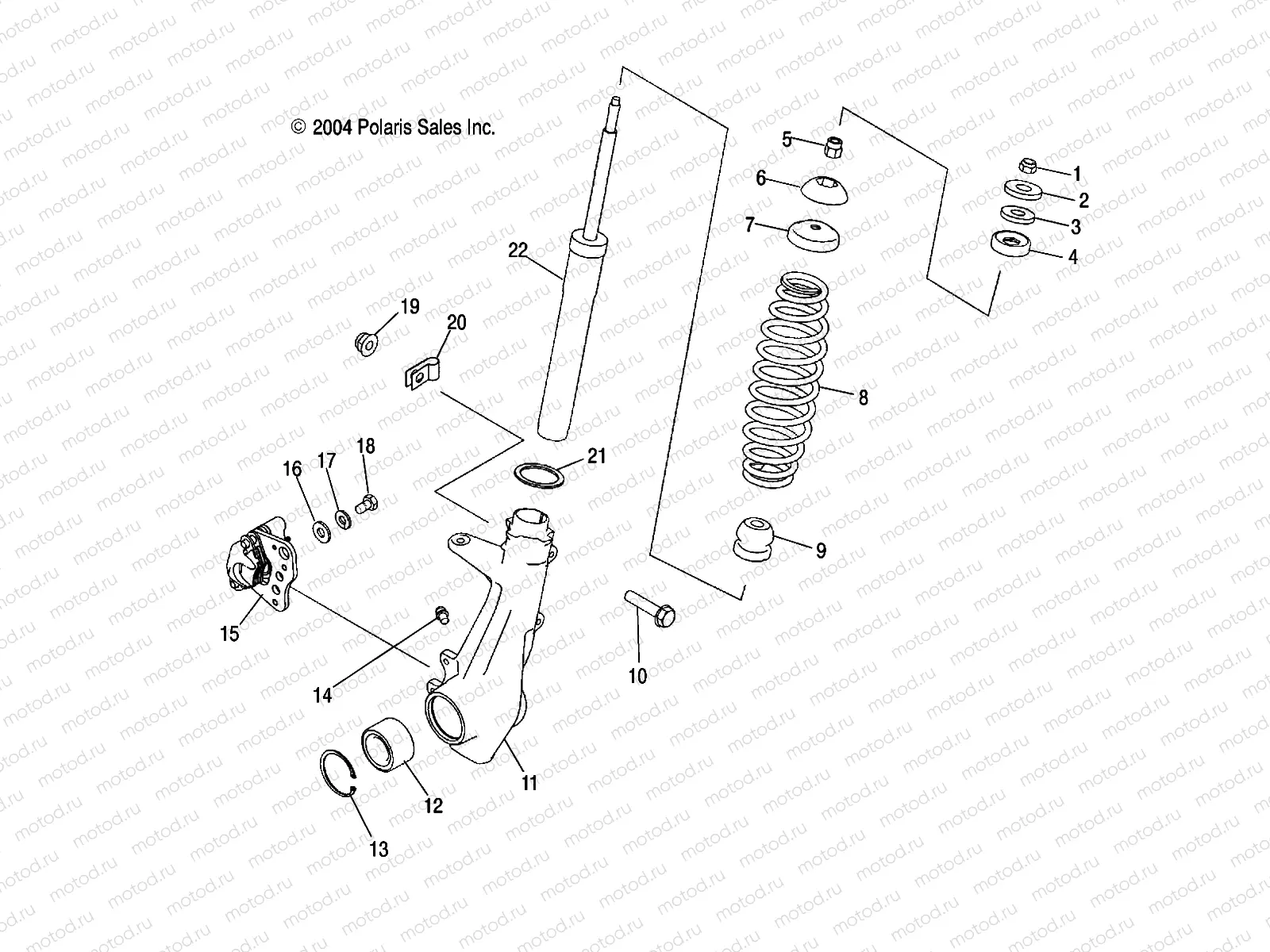FRONT STRUT - A05JD32EA (4997869786B13) | FRONT STRUT - A05JD32EA (4997869786B13)