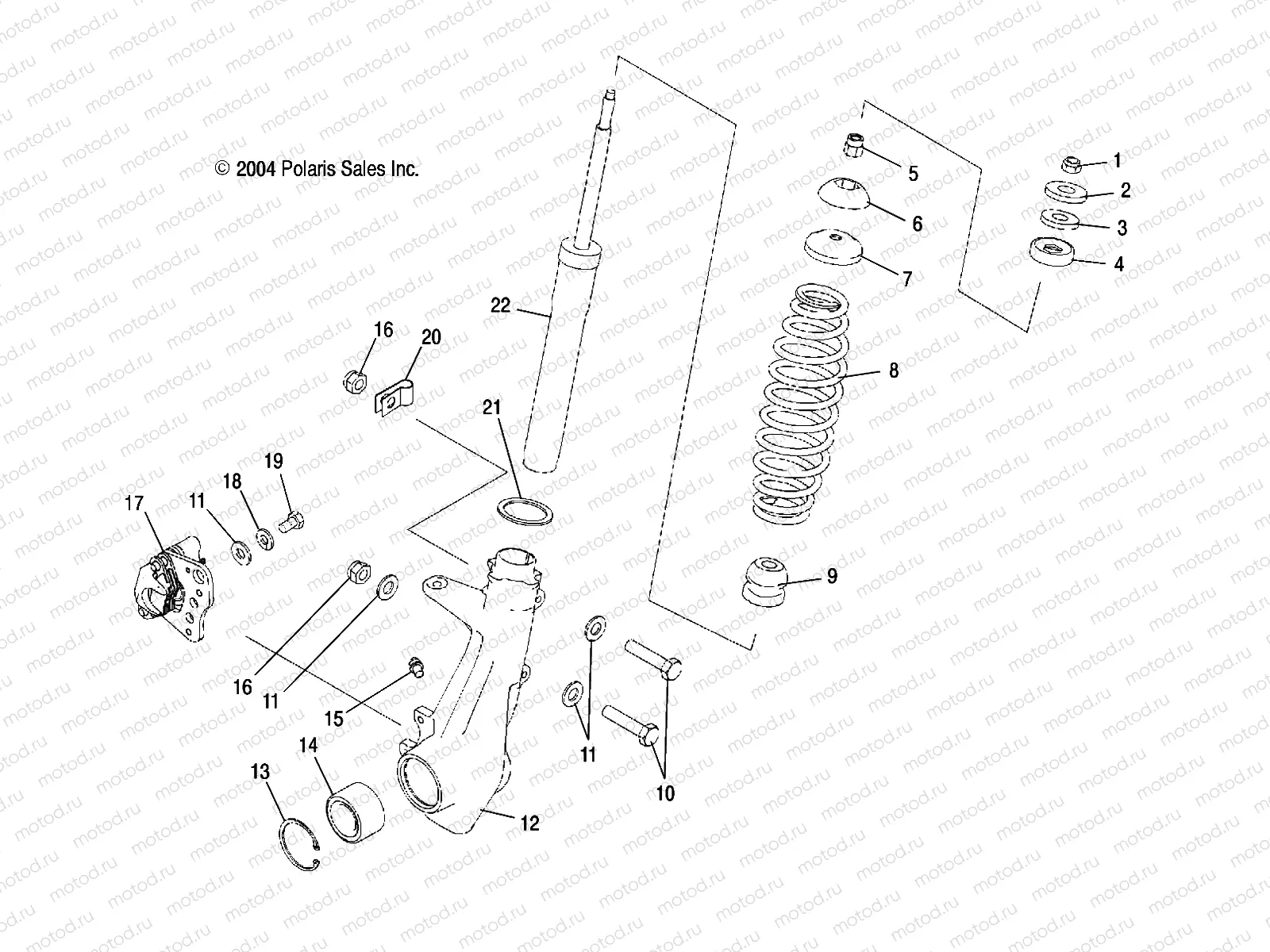 FRONT STRUT - A05MH50AB/AC/AG/AH/AL/AT/FB (4999609960C02) | FRONT STRUT - A05MH50AB/AC/AG/AH/AL/AT/FB (4999609960C02)