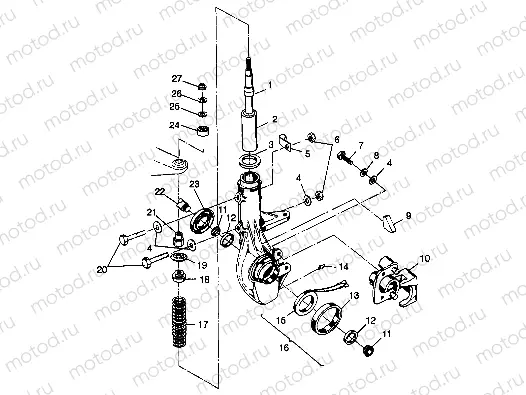 FRONT STRUT - A99CH33CB (4945964596b007) | FRONT STRUT - A99CH33CB (4945964596b007)