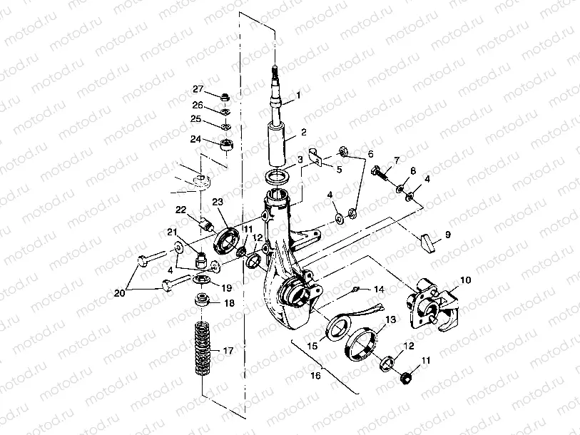 FRONT STRUT - A99CH33IA (4949884988b007) | FRONT STRUT - A99CH33IA (4949884988b007)