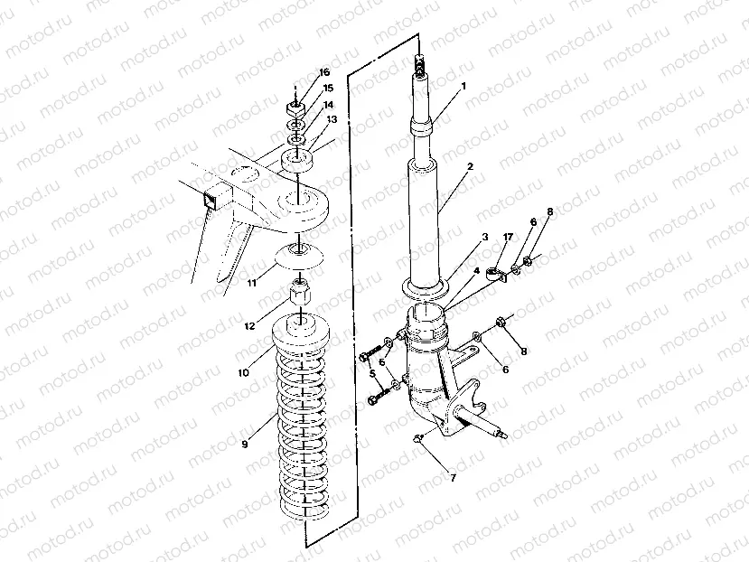 FRONT STRUT ASSEMBLY 250 4x6 / W928627 (4922902290010A) | FRONT STRUT ASSEMBLY 250 4x6 / W928627 (4922902290010A)