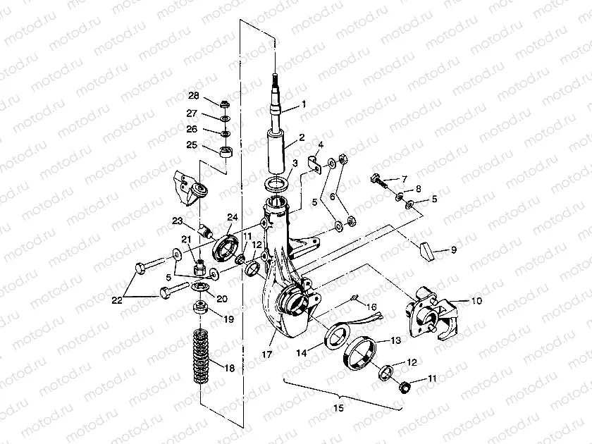 FRONT STRUT ASSEMBLY 4X4 350L S938139 (4924342434014A) | FRONT STRUT ASSEMBLY 4X4 350L S938139 (4924342434014A)