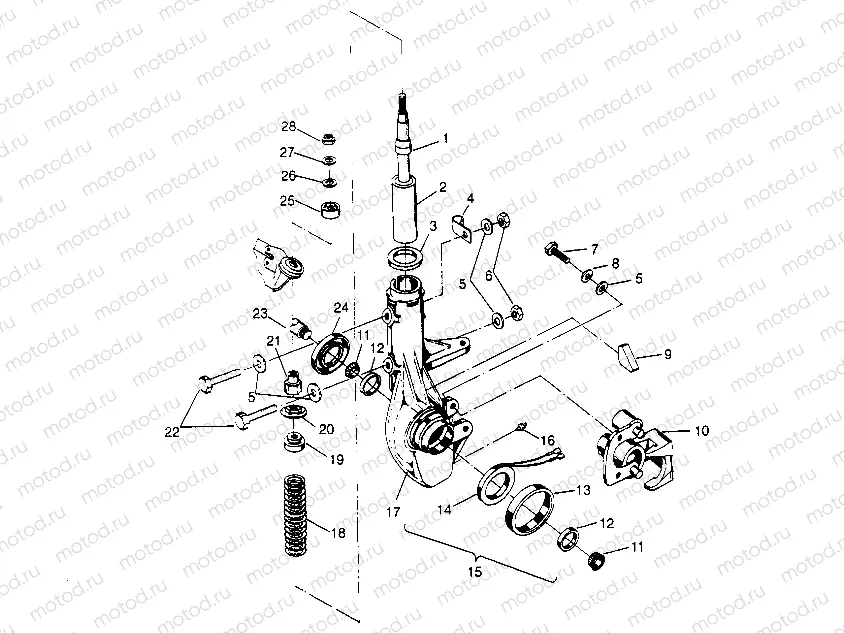 FRONT STRUT ASSEMBLY 6x6 300 W948730 (4926792679B004) | FRONT STRUT ASSEMBLY 6x6 300 W948730 (4926792679B004)