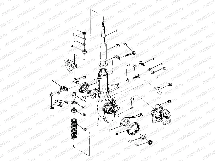 FRONT STRUT ASSEMBLY  6X6  UPDATE 2-91 (4919811981010A) | FRONT STRUT ASSEMBLY  6X6  UPDATE 2-91 (4919811981010A)
