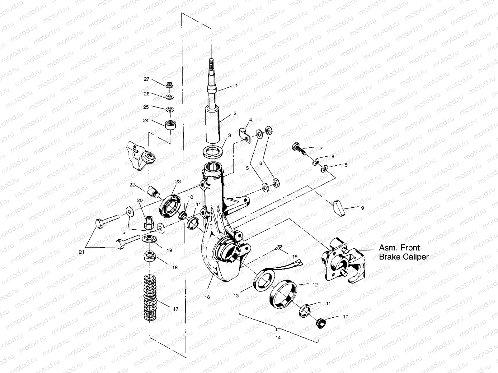 FRONT STRUT ASSEMBLY - W958144 (4926862686b006) | FRONT STRUT ASSEMBLY - W958144 (4926862686b006)