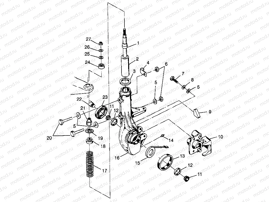 FRONT STRUT BIG BOSS 6X6 400L W97AE38A (4940814081B006) | FRONT STRUT BIG BOSS 6X6 400L W97AE38A (4940814081B006)
