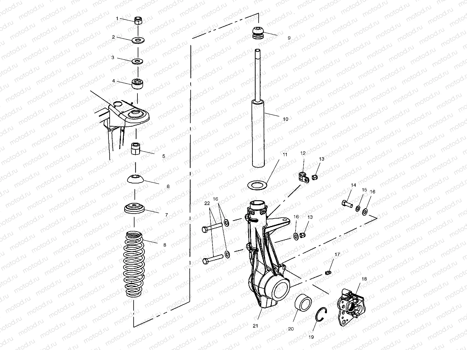 FRONT STRUT - C10RD50AA (4976437643B08) | FRONT STRUT - C10RD50AA (4976437643B08)