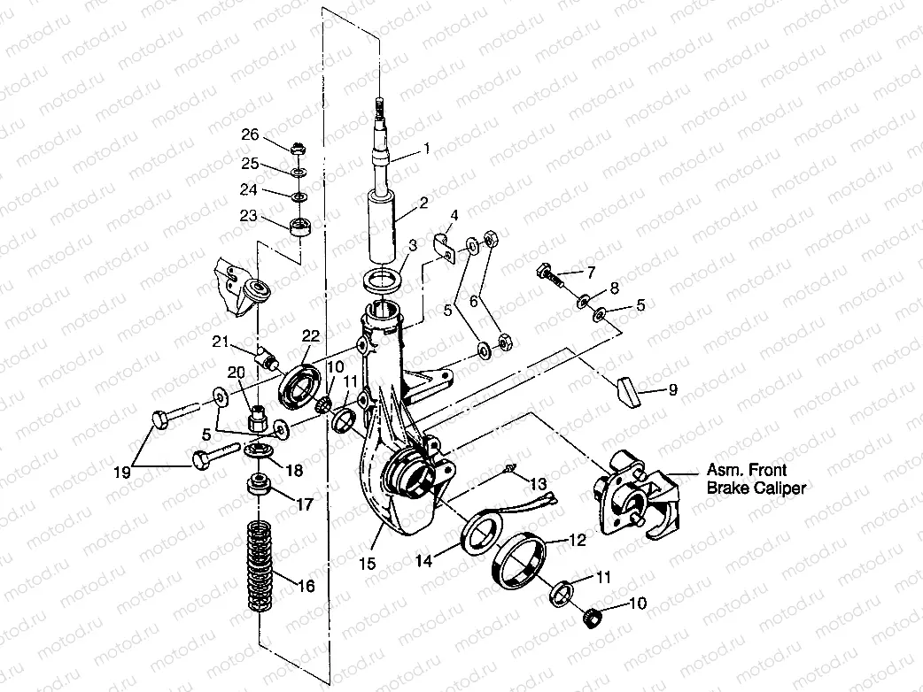 FRONT STRUT Magnum 4x4 W968144 and  Swedish Magnum 4x4 S968144 (4936053605B004) | FRONT STRUT Magnum 4x4 W968144 and  Swedish Magnum 4x4 S968144 (4936053605B004)