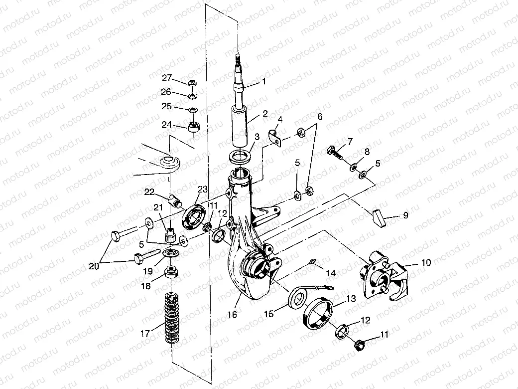 FRONT STRUT Sportsman 400L W97AC38C (4939673967B006) | FRONT STRUT Sportsman 400L W97AC38C (4939673967B006)