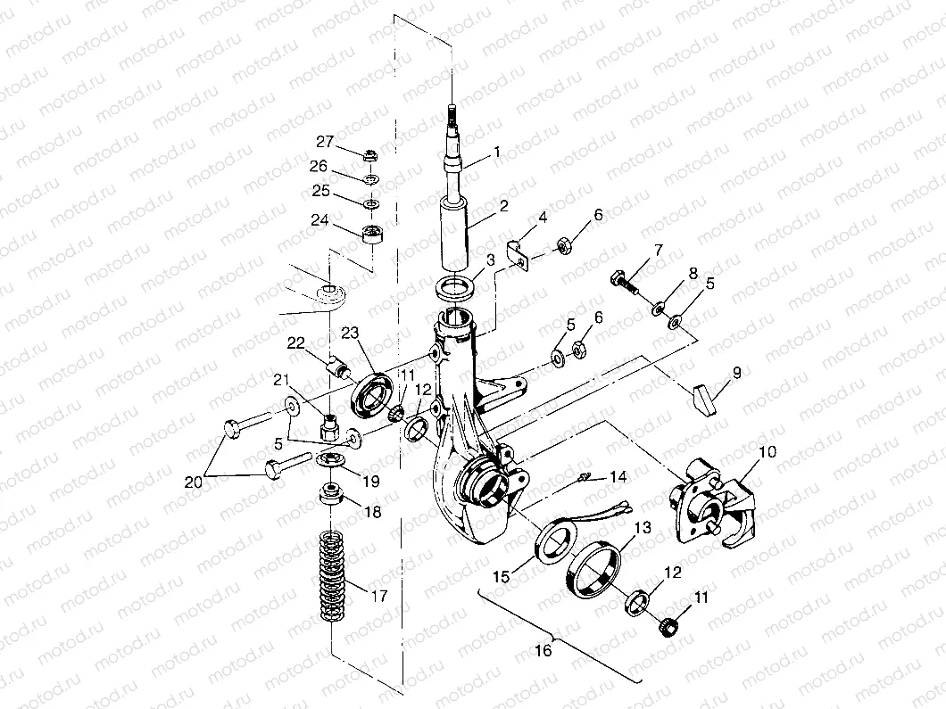 FRONT STRUT  SPORTSMAN 500 W97CH50A (4939993999B006) | FRONT STRUT  SPORTSMAN 500 W97CH50A (4939993999B006)