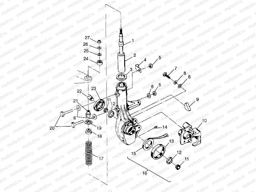 FRONT STRUT - W97CD50A (4941354135B006) | FRONT STRUT - W97CD50A (4941354135B006)