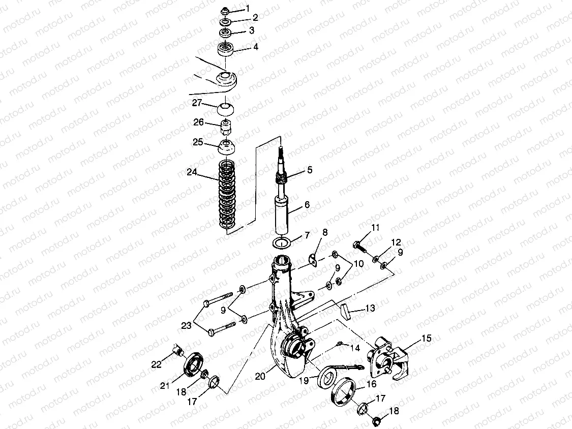 FRONT STRUT - W98AE50A (4946394639b007) | FRONT STRUT - W98AE50A (4946394639b007)
