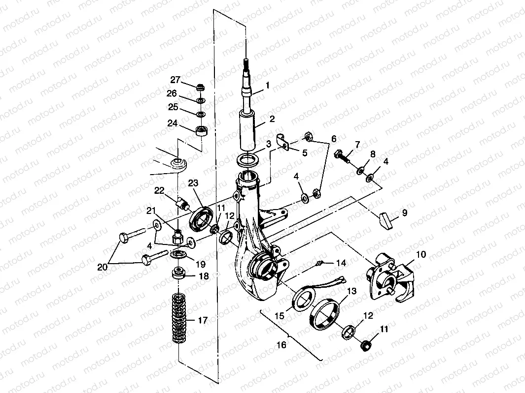 FRONT STRUT - W98CH50A (4945714571b007) | FRONT STRUT - W98CH50A (4945714571b007)