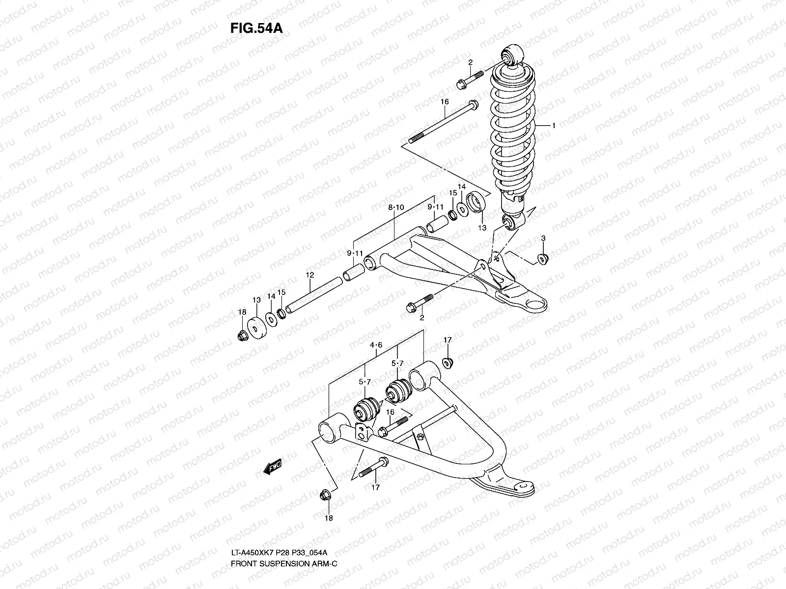 FRONT SUSPENSION ARM (MODEL K8/K9/L0)