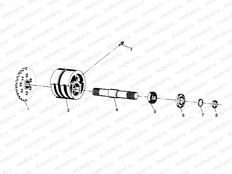 FRONT TIGHTENER ASSEMBLY  4X4 400L W948140 (4926772677B002) | FRONT TIGHTENER ASSEMBLY  4X4 400L W948140 (4926772677B002)