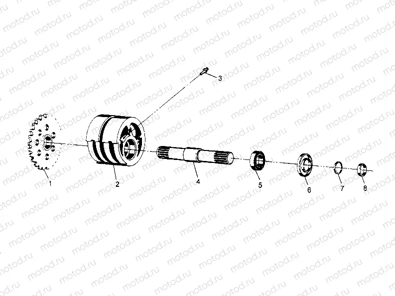 FRONT TIGHTENER ASSEMBLY 6x6 300 W948730 (4926792679B002) | FRONT TIGHTENER ASSEMBLY 6x6 300 W948730 (4926792679B002)