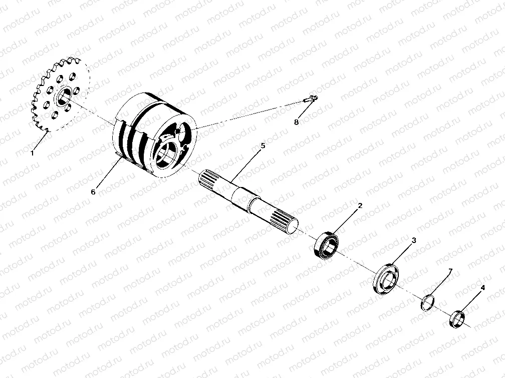 FRONT TIGHTENER ASSEMBLY P/N 1380024 250 4x4 / W928127 (4922872287B002) | FRONT TIGHTENER ASSEMBLY P/N 1380024 250 4x4 / W928127 (4922872287B002)