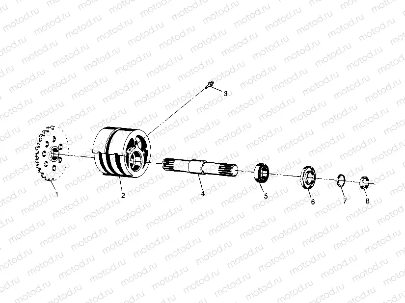 FRONT TIGHTENER ASSEMBLY Sportsman 4x4 W948040 (4926842684B002) | FRONT TIGHTENER ASSEMBLY Sportsman 4x4 W948040 (4926842684B002)