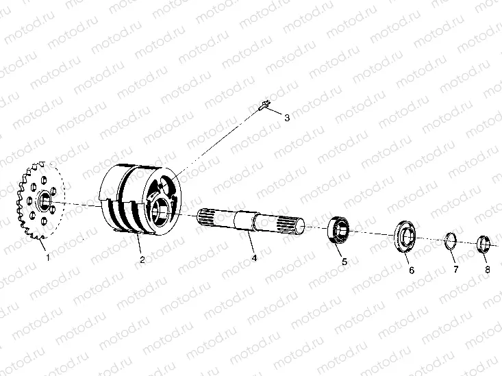 FRONT TIGHTENER ASSEMBLY SWEDISH 4x4 400L S948140 (4926912691B003) | FRONT TIGHTENER ASSEMBLY SWEDISH 4x4 400L S948140 (4926912691B003)
