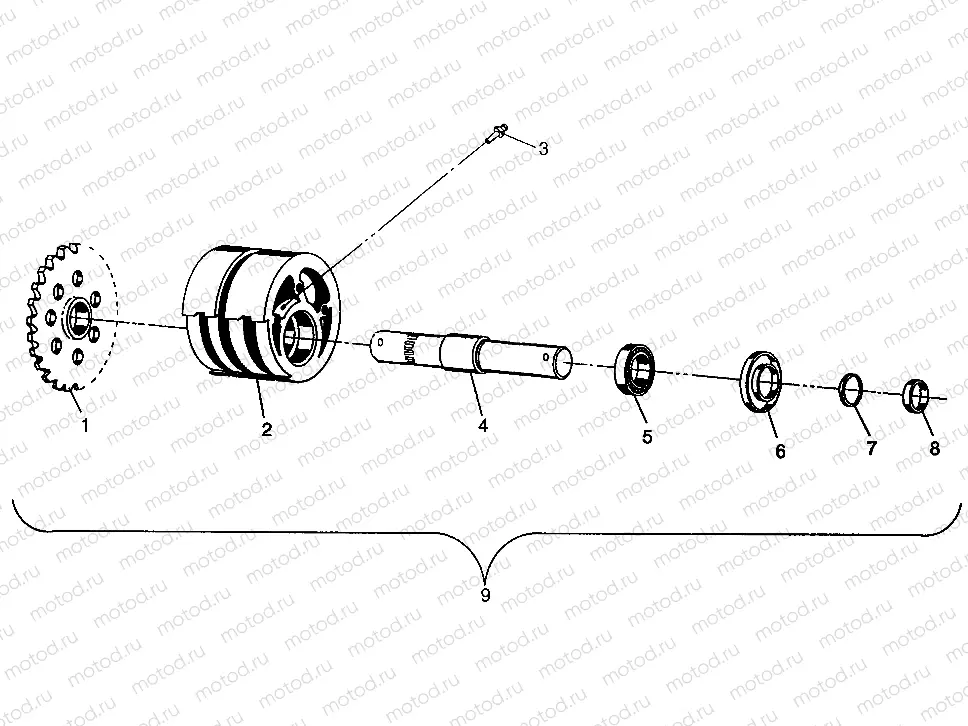 FRONT TIGHTENER Magnum 4x4 W968144 and  Swedish Magnum 4x4 S968144 (4936053605B003) | FRONT TIGHTENER Magnum 4x4 W968144 and  Swedish Magnum 4x4 S968144 (4936053605B003)