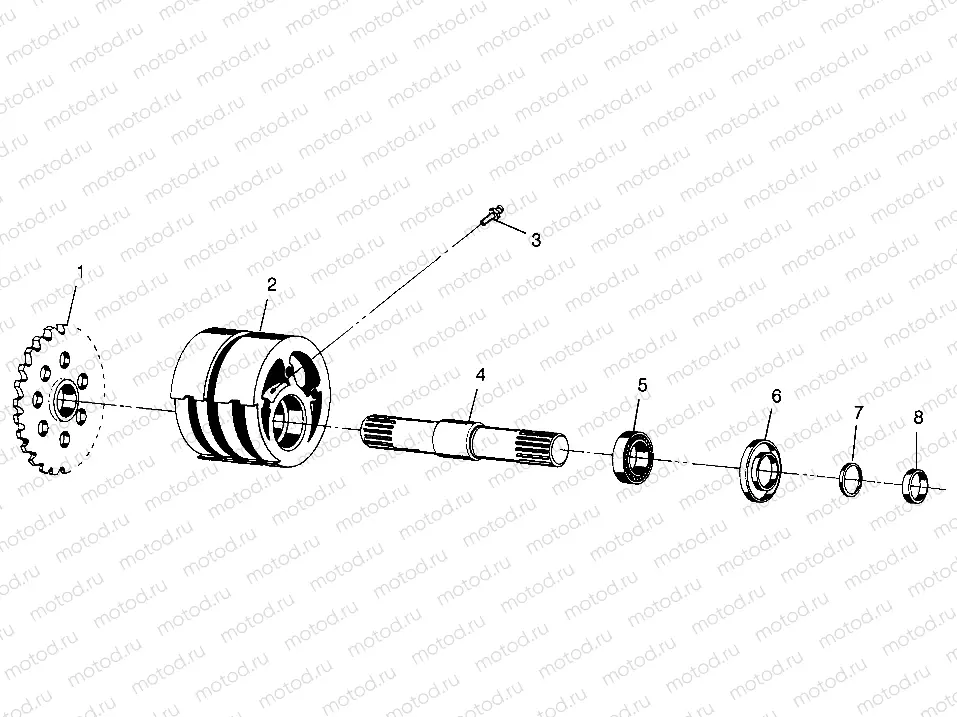 FRONT TIGHTENER  Scrambler 500 W97BC50A (4943074307B003) | FRONT TIGHTENER  Scrambler 500 W97BC50A (4943074307B003)
