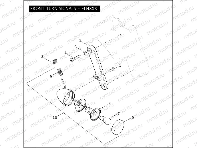 FRONT TURN SIGNALS - FLHXXX