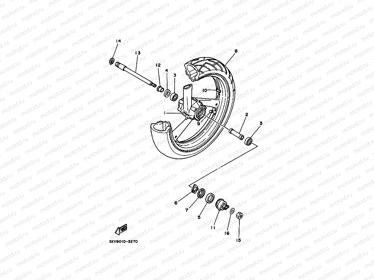 Front wheel 1 (R / RS model)