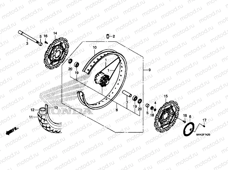 FRONT WHEEL
