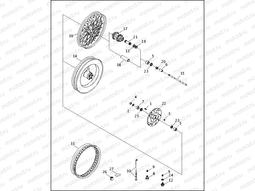 FRONT WHEEL (2 OF 2)