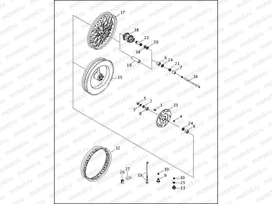 FRONT WHEEL (2 OF 2)