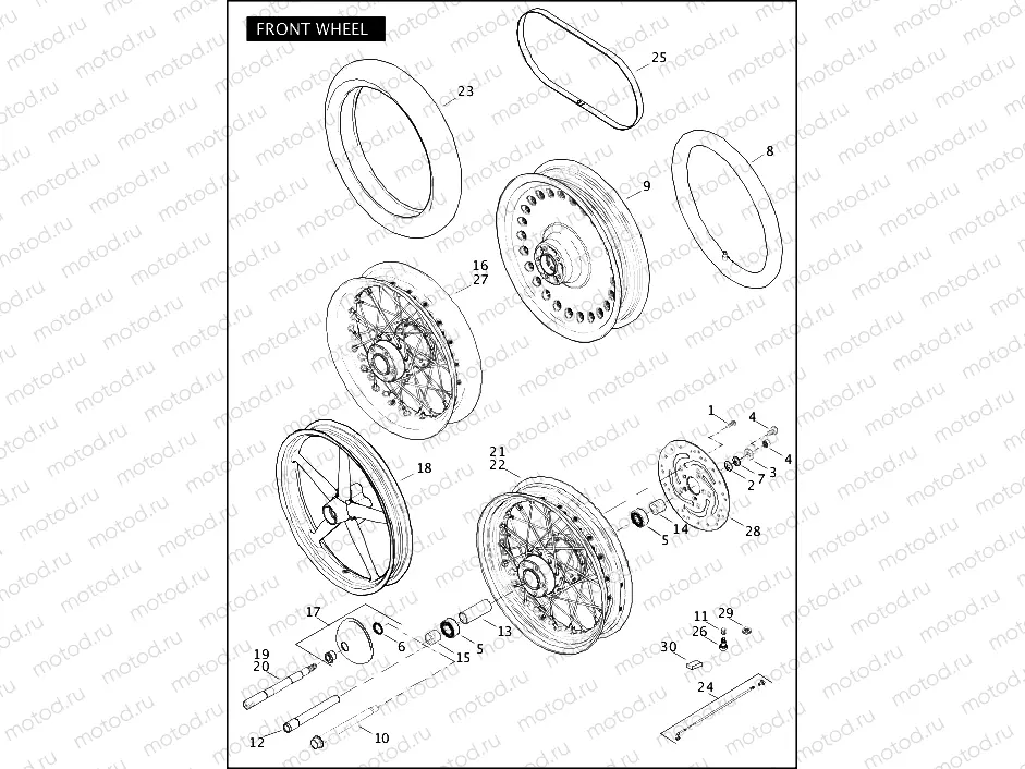 FRONT WHEEL (2 OF 2)