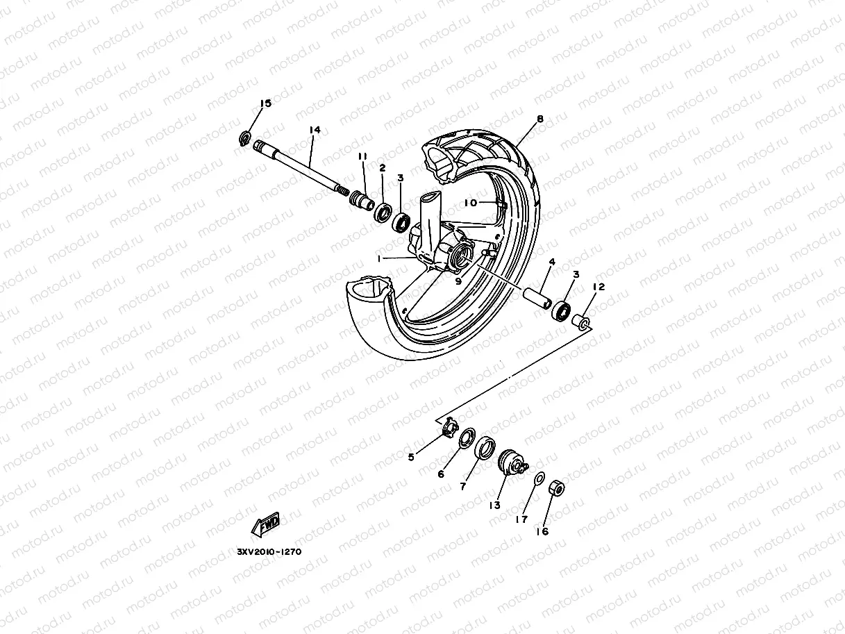 Front wheel 2 (SPR model)