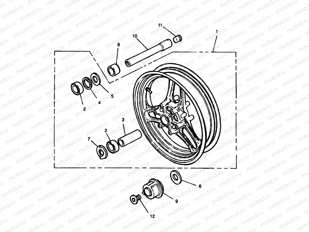 Front Wheel 750cc