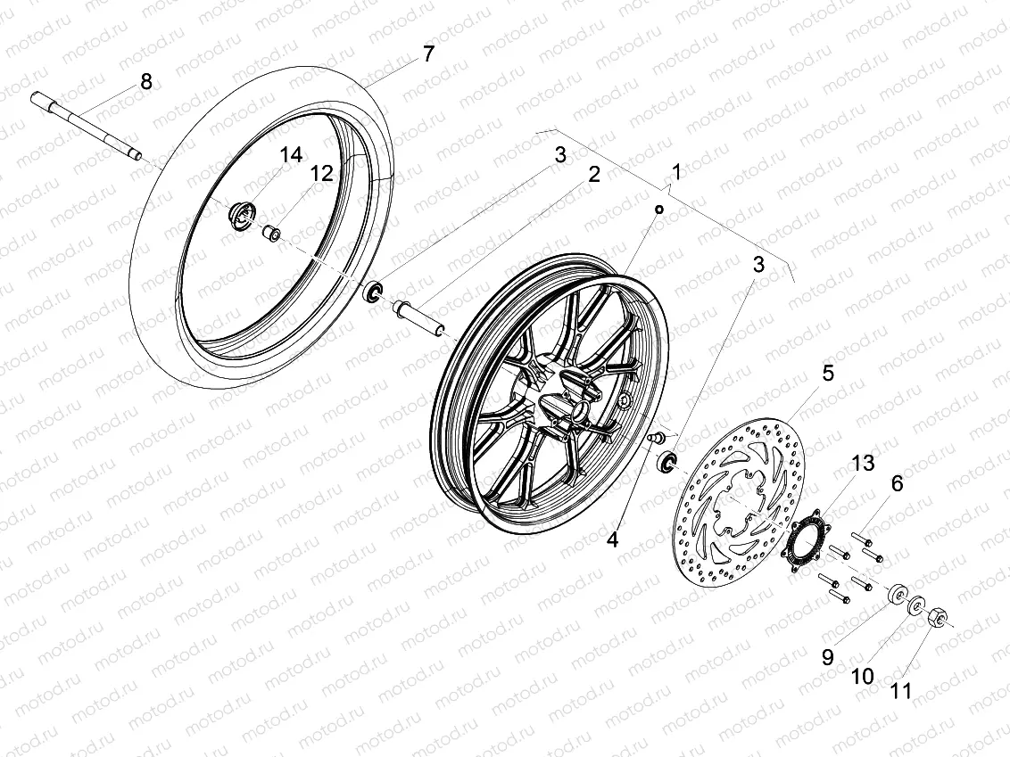 Front wheel