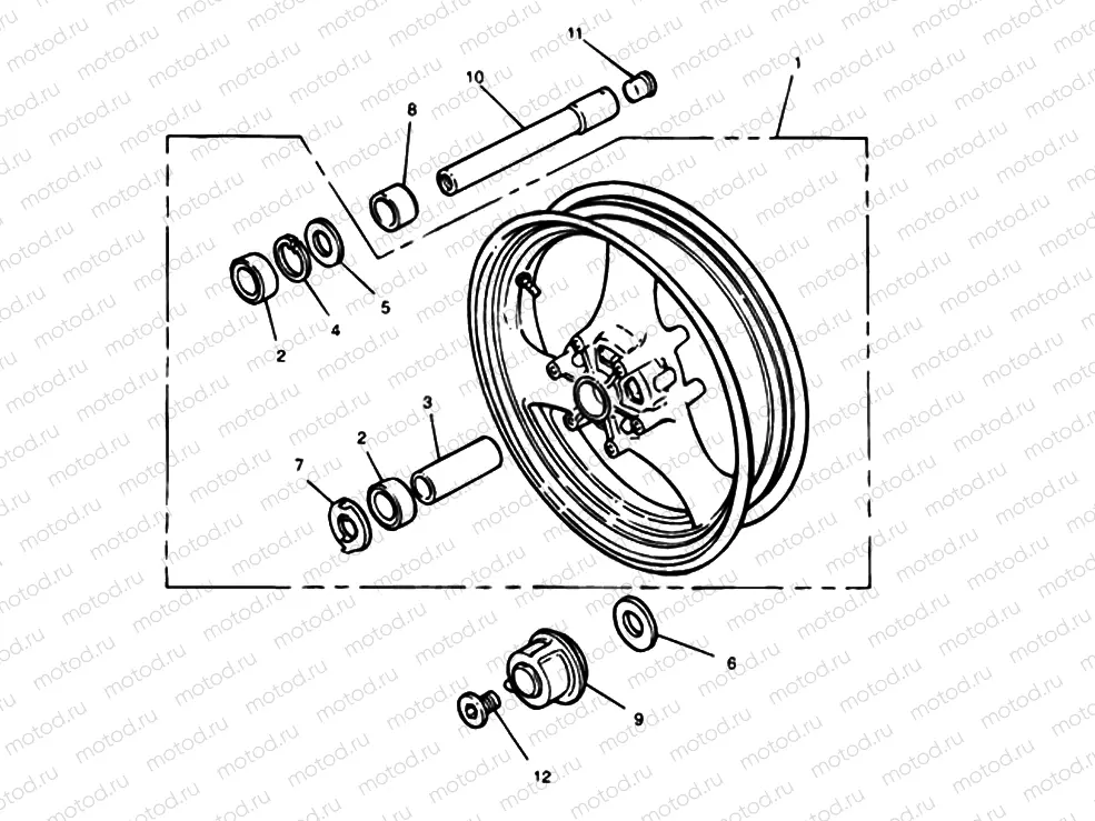 Front Wheel 900cc