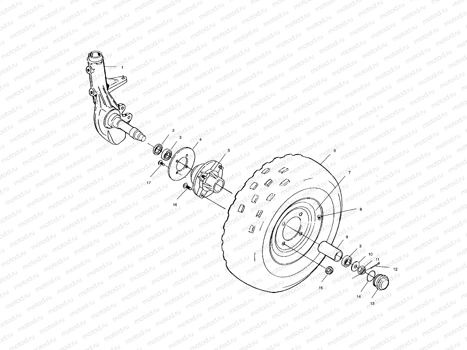 FRONT WHEEL - A00AA32AB (4960076007B005) | FRONT WHEEL - A00AA32AB (4960076007B005)
